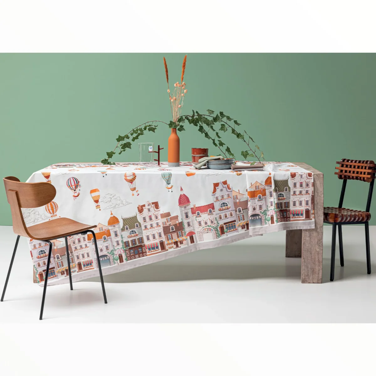 Tovaglia casette 100% cotone - immagine 2