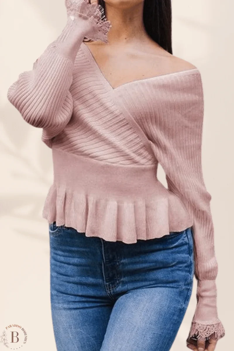 Maglione Rosa Lilla