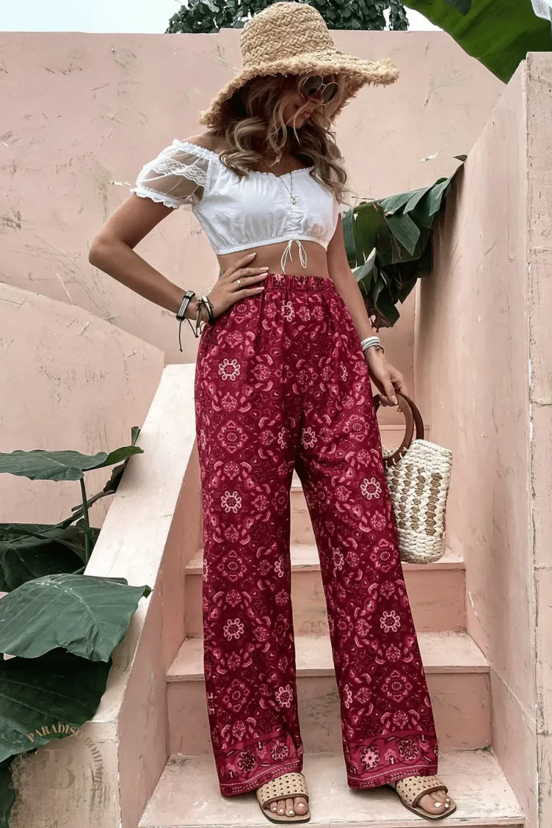 Pantaloni Rossi Larghi