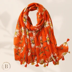 Sciarpa Boho Arancione da Donna