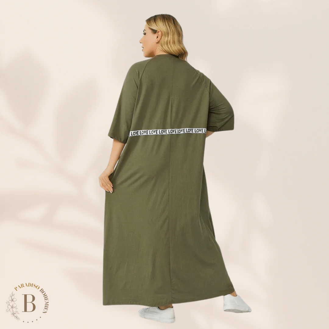 Vestito Verde Taglie Forti - immagine 4